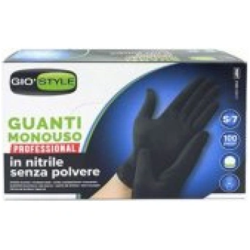 GIO`STYLE Disposable Gloves 100pcs S Black aizsard