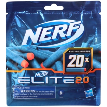 NERF Elite 2.0 Refill 20 Bullets/Lodes (Jaunas)