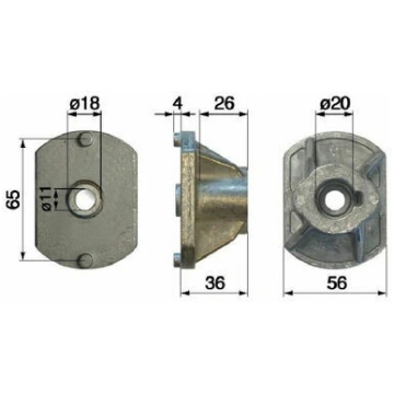 Nažu adapteris STIGA /Northfield 2200000009258