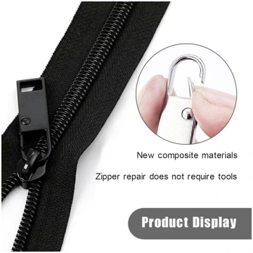 12 zip rāvējslēdzēju komplekts, rezerves daļas, me