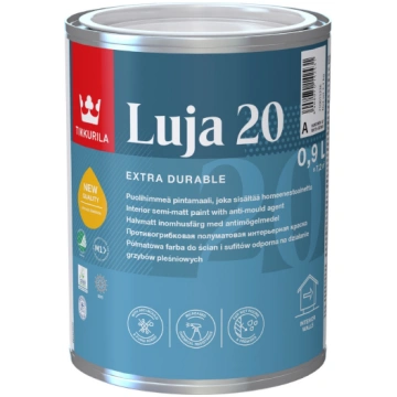 Sienu krāsa Tikkurila Luja, balta, 0.9 l