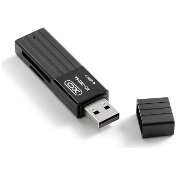 XO memory card reader DK05A 2in1 USB 2.0, black