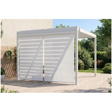 PIANA 3x3m brīvstāvoša bioklimatiskā pergola baltā