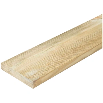 Ēvelēts dēlis, impregnēts zaļš UC3, AB, 27x145 - B