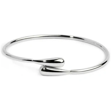 Bracciale Marlù rigido contrarié con goccia acciai