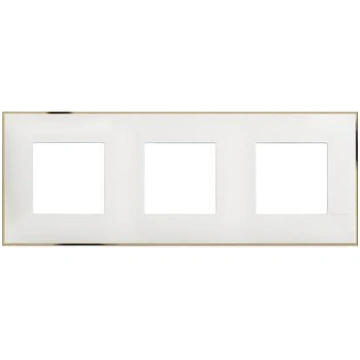 Classia Accents Rāmis white gold 3 vietas Bticino 