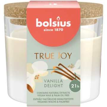 Aromātiskā svece stikla traukā BOLSIUS Vanilla Del