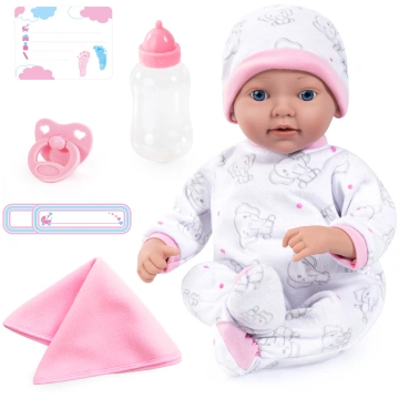 Bayer - Reborn Baby Doll 38cm - White/Pink (93827A