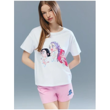 Apdrukāts pidžamas komplekts KPop Demon Hunters Ho