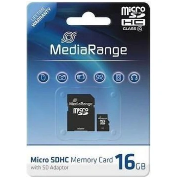 Mediarange 16 GB microSD, memory card (black, Clas