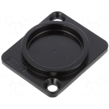 Protection cap | countersunk screw hole | black | 
