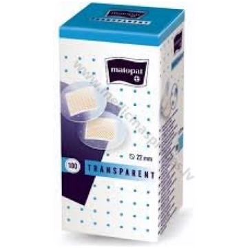 Matopat plāksteri Transparent. Iepakojumā 100 plāk
