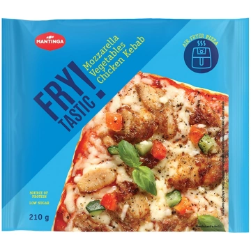 PICA FRYTASTIC AR VISTAS KEBABU, MOCARELLU UN DĀRZ