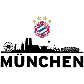 FC Bayern Munich Sienas uzlīme Futbola līdzjutēju 