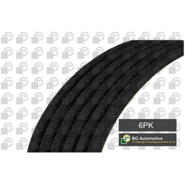BGA 6PK820 - Ķīļrievu siksna