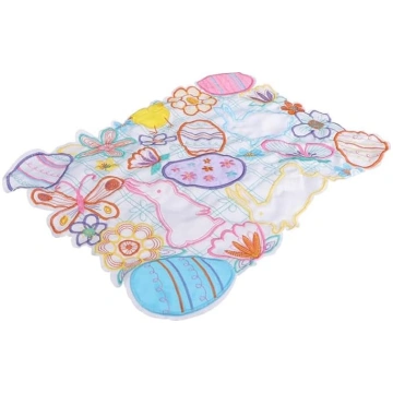 ULTECHNOVO Place mat with rabbits and eggs motifs,