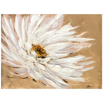 Eļļas glezna 90x120cm, balts zieds