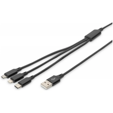 ASSMANN USB Charger cable USB A - Lightning+micro