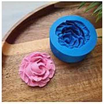 Silikona forma "Roze", stils 12, ~ D:3.4 cm, H:2.2