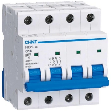 Chint automātiskais slēdzis 4P C25A 6kA NB1634NC25
