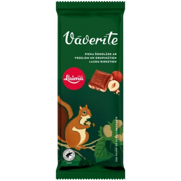 Piena šokolāde Laima Vāverīte, 90g LA956351