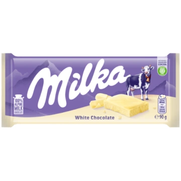 MILKA Baltā šokolāde 90 g
