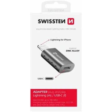 Swissten Adapter Lightning to USB-C 55500400