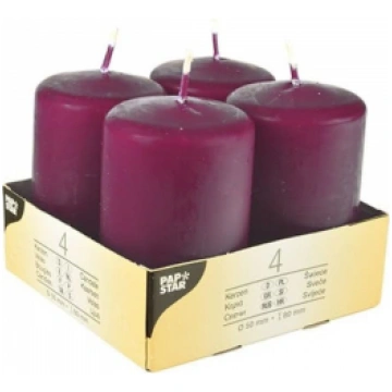 SVECES 4GAB, STABS 5X8CM, VIOLETA DEG 16ST., Pap S