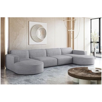 Kaiser Möbel - Sofa U Shape - Corner Sofa Cord - 3