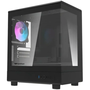 „Darkflash DB330M“ korpuss, melnā krāsā + 3 ventil