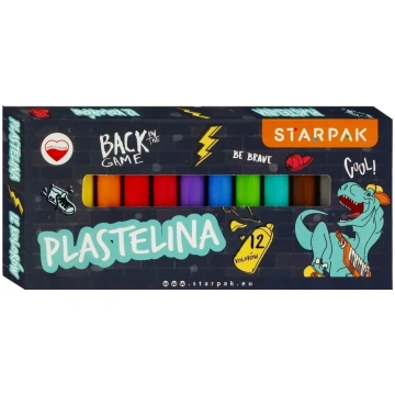 Modelēšanas plastilīns STARPAK PLASTELINA — 12 krā