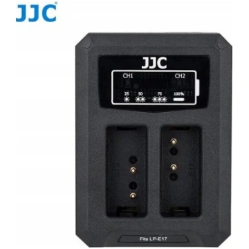 Divkanālu USB akumulatora lādētājs JJC SB6186 prie