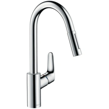 Hansgrohe Focus 240 virtuves maisītājs ar izvelkam
