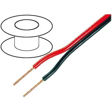 Wire: loudspeaker cable; 2x2.5mm2; stranded; OFC; 