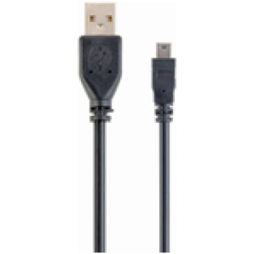 Gembird USB 2.0 A-mini-USB 1.8m Black CCP-USB2-AM5