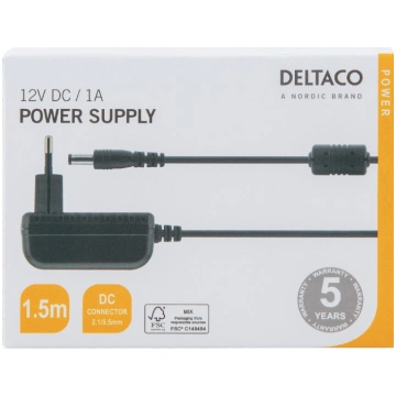 Maiņstrāvas adapteris DELTACO 100-240V maiņstrāva 