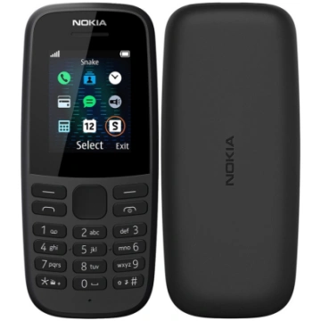NOKIA 105 (2019) Dual-SIM, Black 16KIGB01A02