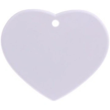 Plastic heart luminescent pendant Sublimation Ther