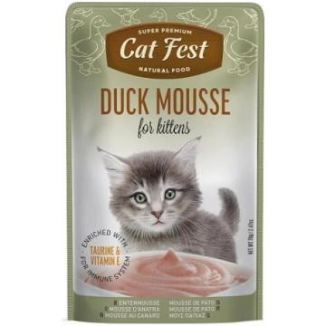 CatFest Kitten Duck Meat Mousse 70g - Mitrā papild