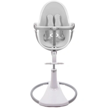 Augsts krēsls Bloom Fresco Chrome, balts