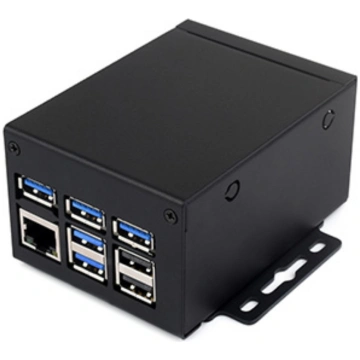 Raspberry Pi 5 Industrial Metal DIN Rail Case - Wa