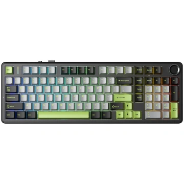 Mehāniskā tastatūra AULA F99 Pro GrayWood V3 ar va
