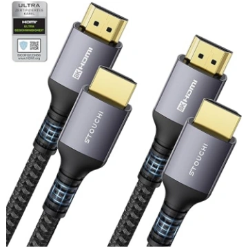 HDMI 2.1 sertificēts kabelis, 2 m (komplektā 2), S