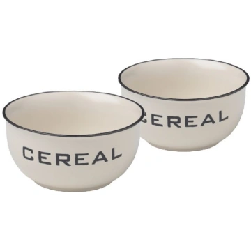 Set 2 boli cereali Ø 13,5 x h 7 cm