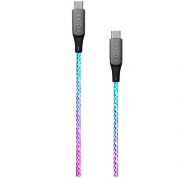 Fixed Glowing Charging Cable USB-C/USB-C, PD suppo