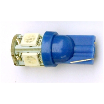 LED lampa 5d, W5W zila