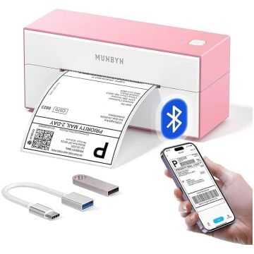 MUNBYN Bluetooth uzlīmju printeris 4 x 6 Thermal P