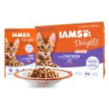 IAMS CAT DELIGHT KITTEN CHICKEN IN GRAVY 85 G MITR
