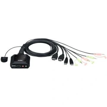 Aten | 2-Port USB 4K HDMI Cable KVM Switch with Re