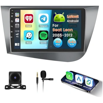 Android 15 Radio Seat Leon 2005-2012 ar Wireless C